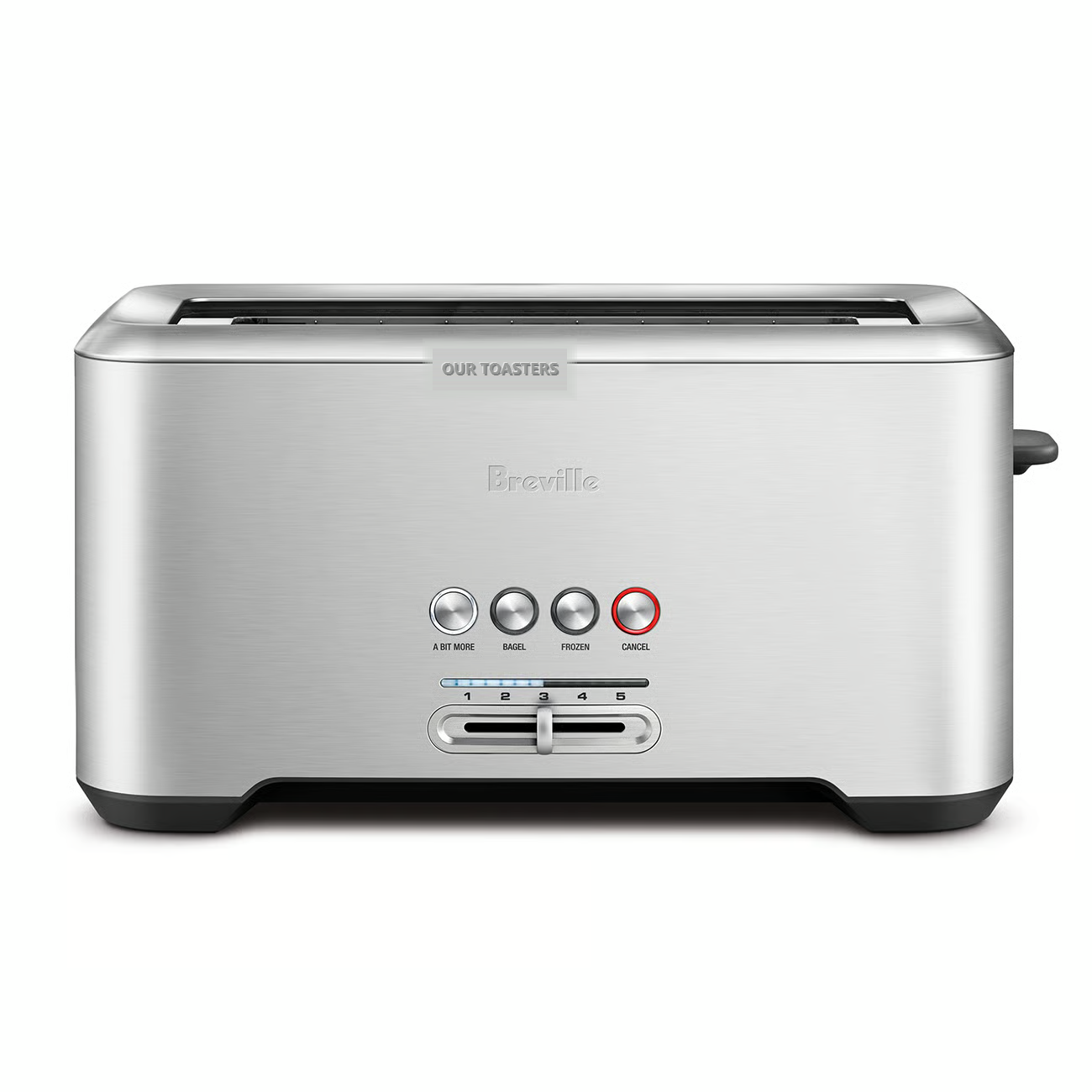 The Toasters No. 04, four-slot, in brushed steel